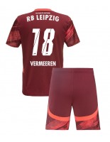 RB Leipzig Arthur Vermeeren #18 Vieraspaita Lasten 2024-25 Lyhythihainen (+ shortsit)